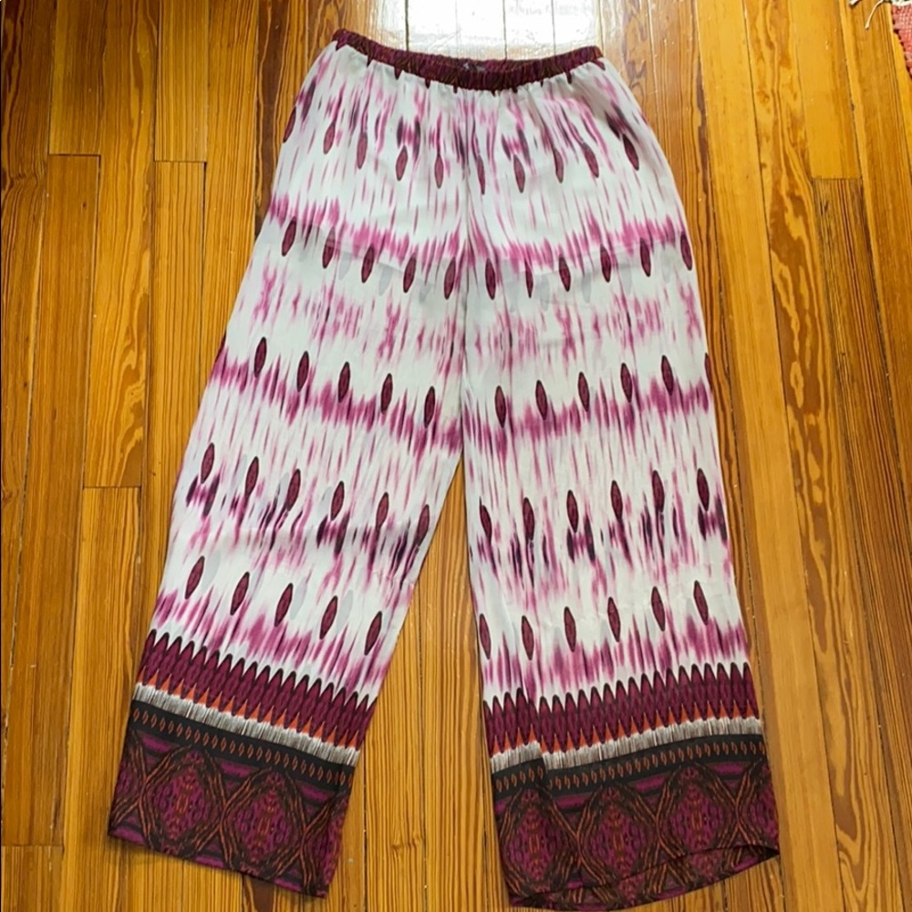 Wide leg slim pants